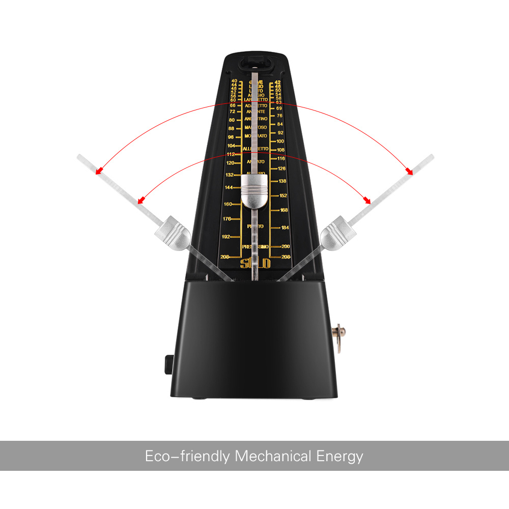 Musical Instrument Veena - Standard Universal Mechanical Metronome ABS Material
