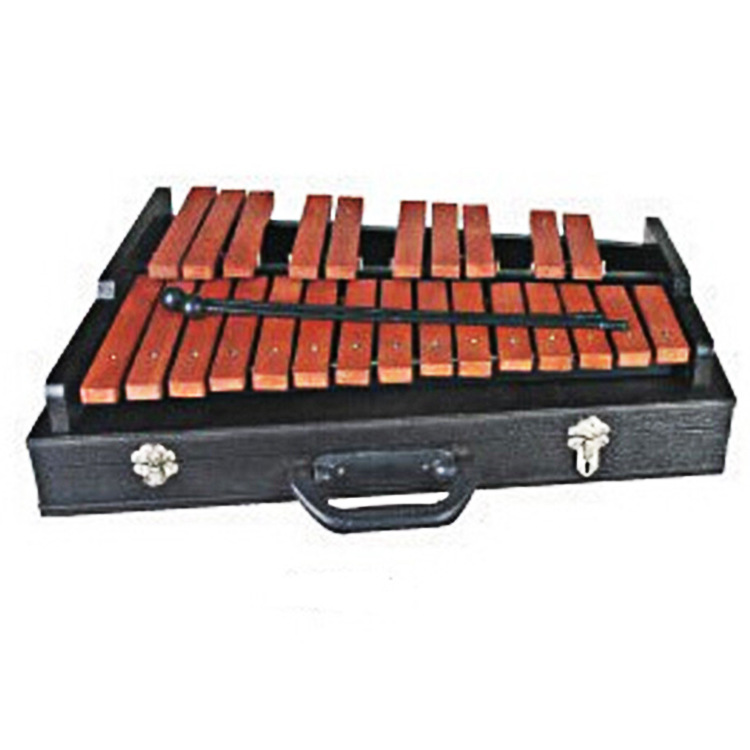 Musical Instrument Glockenspiel - 25 Note Xylophone, Red Wooden Xylophone,