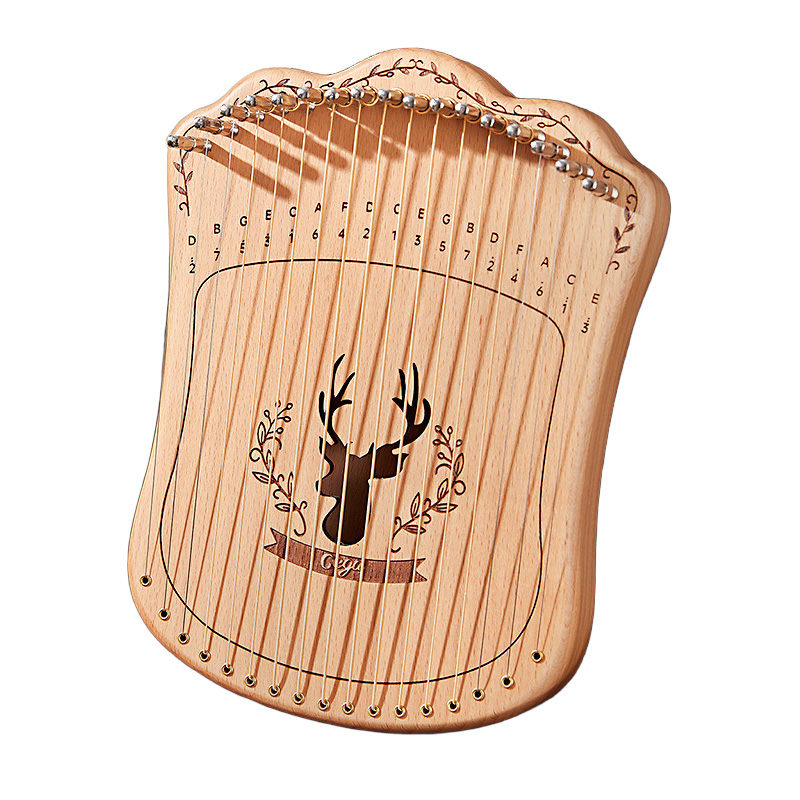 Musical Instrument Lyre - 17 String Lyre Harp Portable Solid