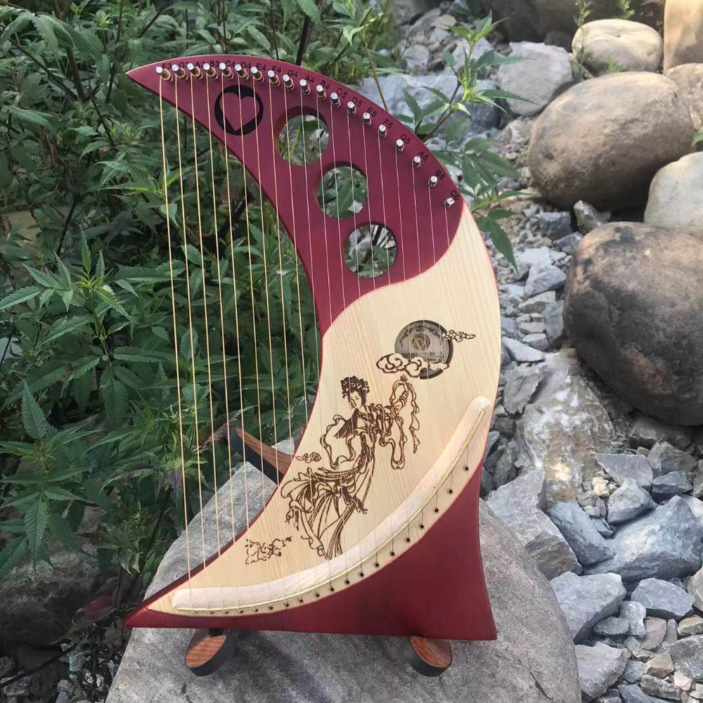 Vintage Solid Wood 19/24 Strin - đánh giá và giá Musical Instrument Lyre