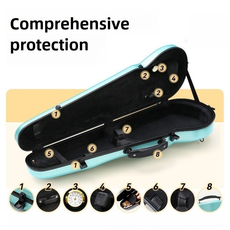 Carbon Fiber Violin Case Anti  - đánh giá và giá Musical Instrument Veena