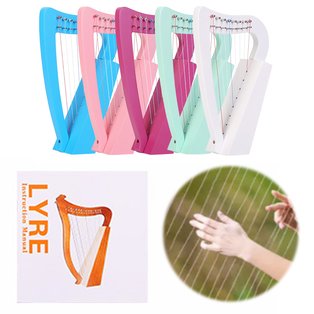 8 Strings Lyre Harp Solid Wood - đánh giá và giá Musical Instrument Lyre