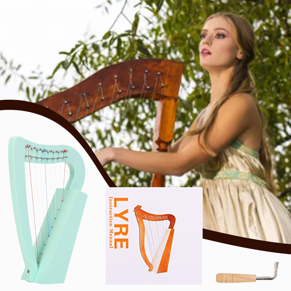 8 Strings Lyre Harp Solid Wood - đánh giá và giá Musical Instrument Lyre
