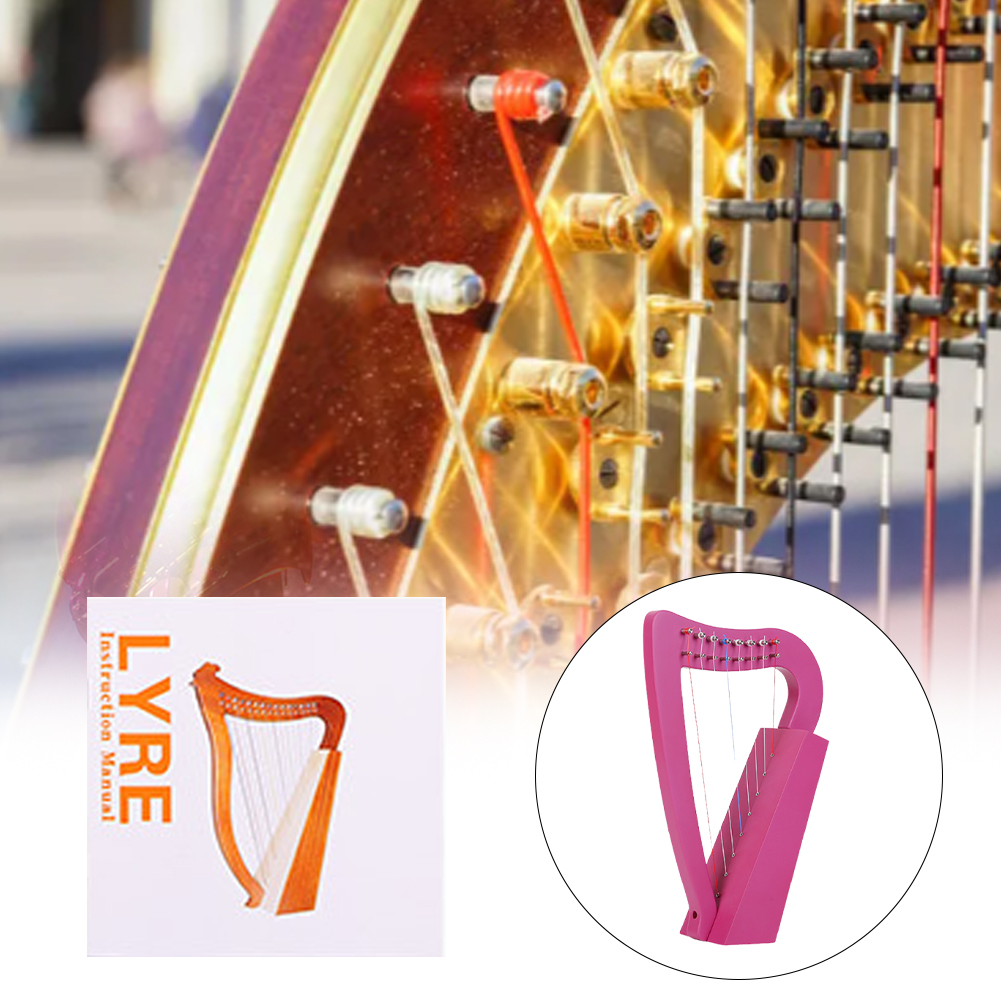 8 Strings Lyre Harp Solid Wood - đánh giá và giá Musical Instrument Lyre