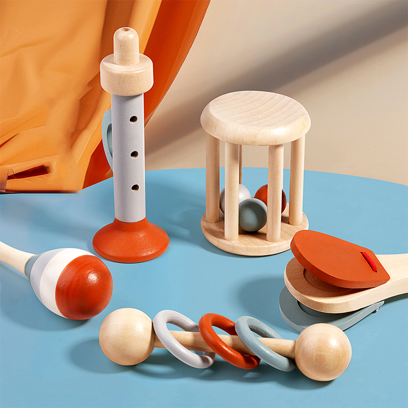 Natural Wooden Rattle Toy Set  - đánh giá và giá Musical Instrument Project