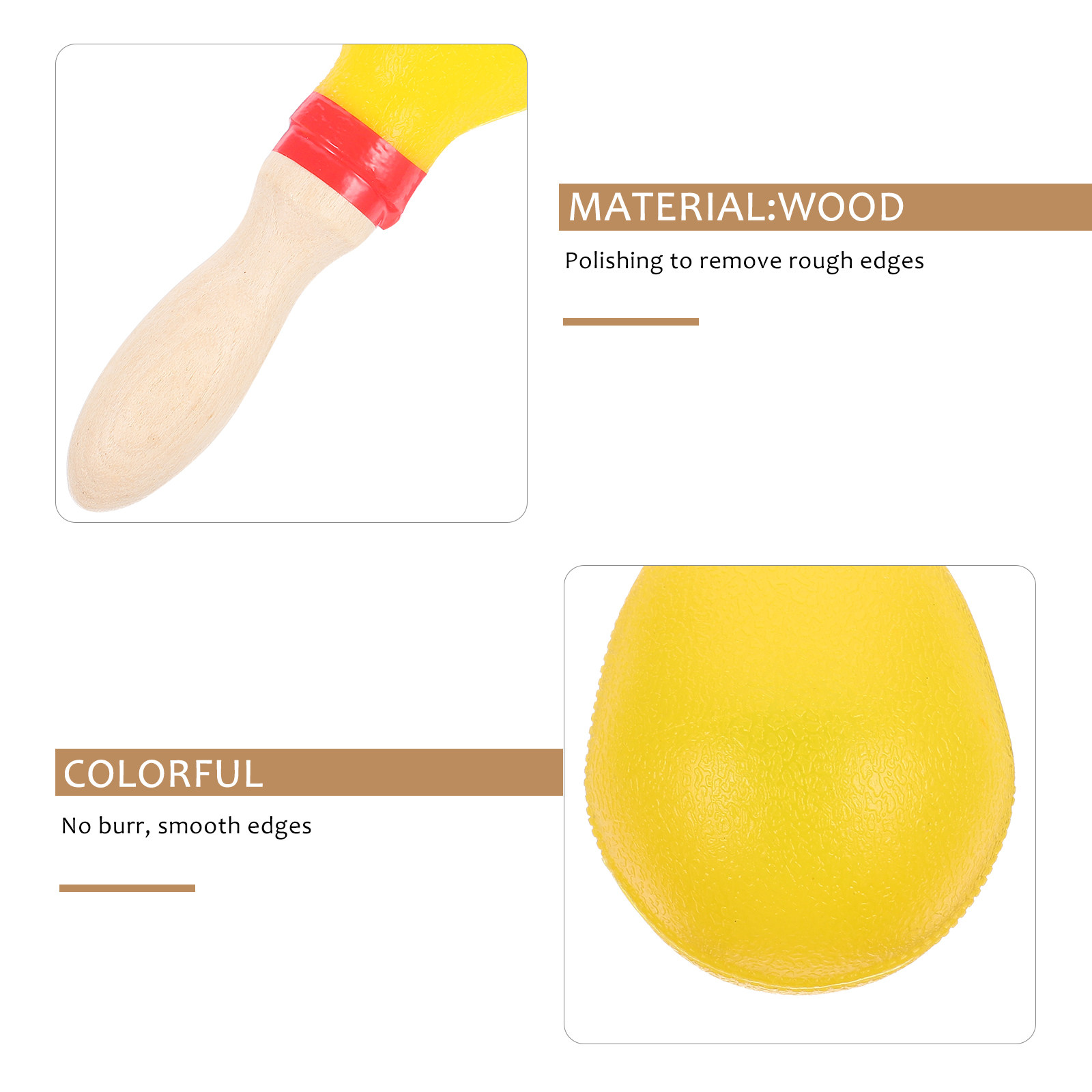 1Pair Maraca Shaker Wooden Per - đánh giá và giá Musical Instrument You Shake