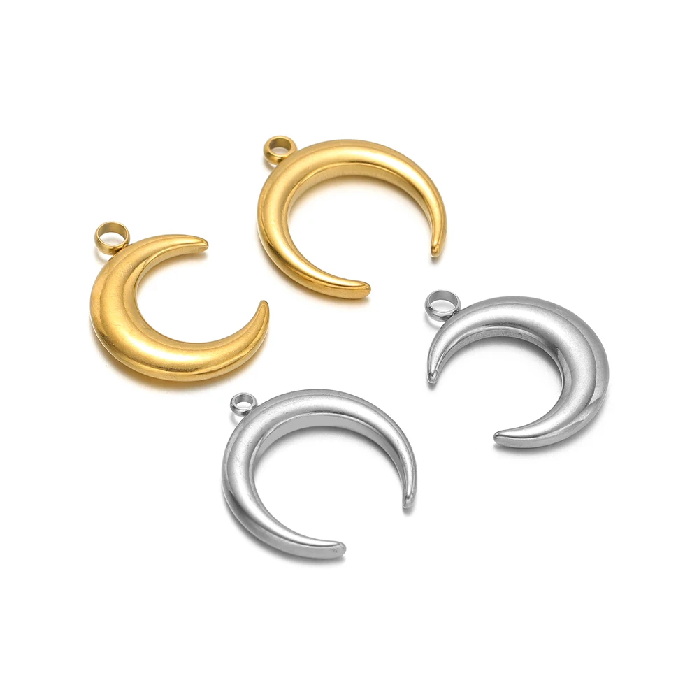 5pcs Stainless Steel Moon Horn - đánh giá và giá Musical Instrument Jewelry