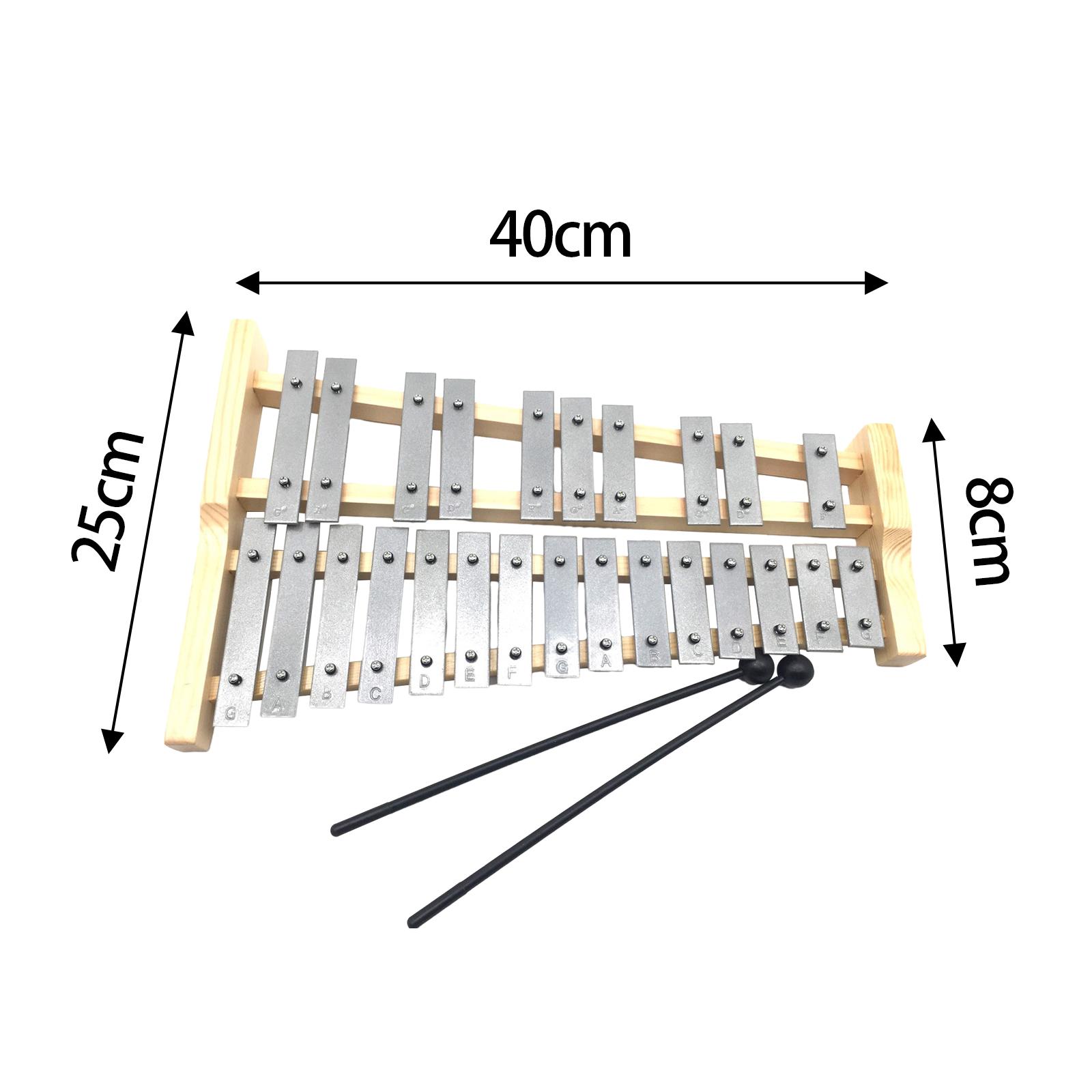 25 Notes Metal Keys Xylophone  - đánh giá và giá Musical Instrument Glockenspiel