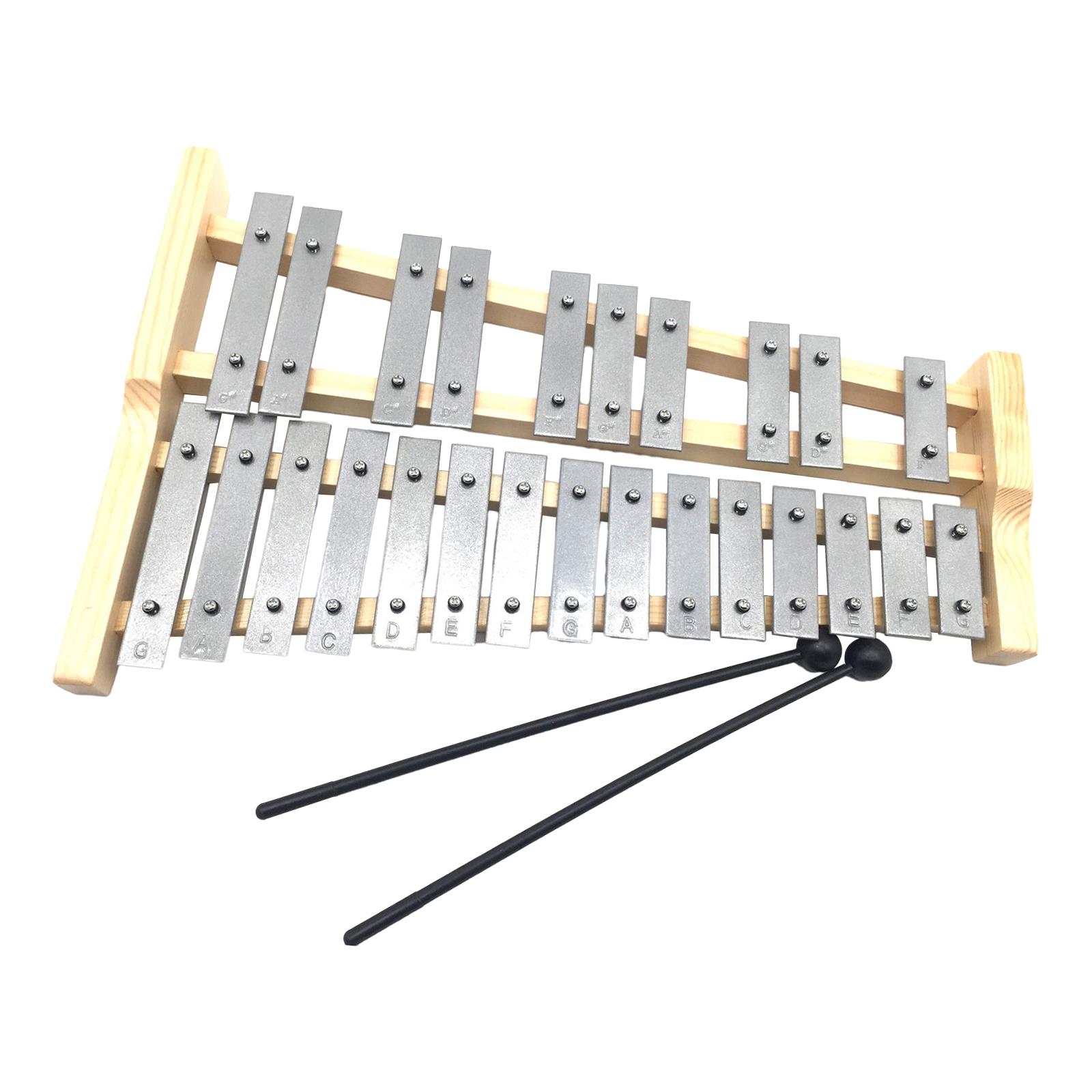 25 Notes Metal Keys Xylophone  - đánh giá và giá Musical Instrument Glockenspiel