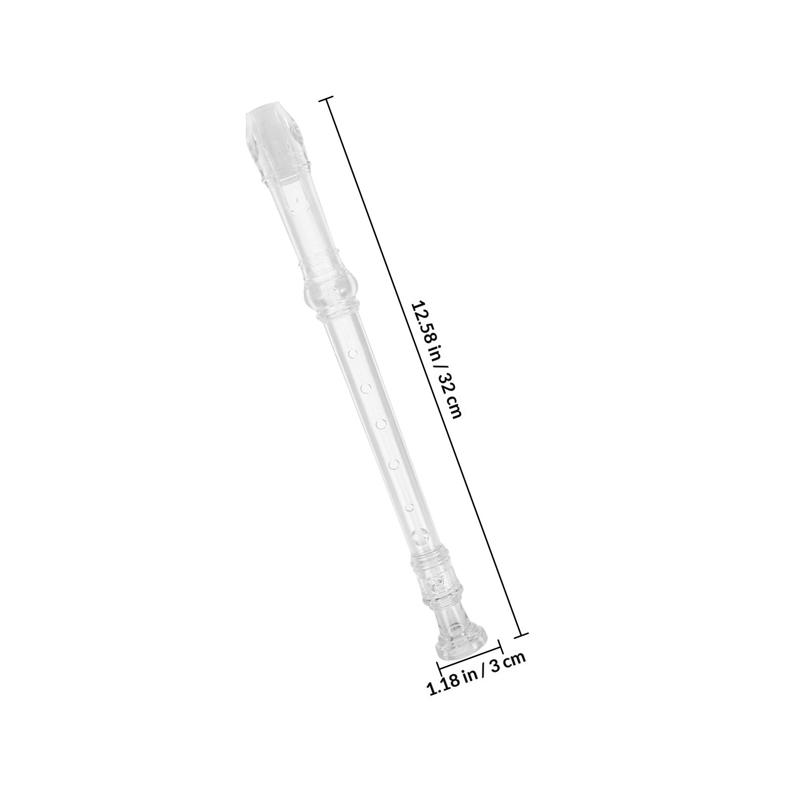 1Set 8-Hole Transparent Sopran - đánh giá và giá Soprano Recorder Plastic