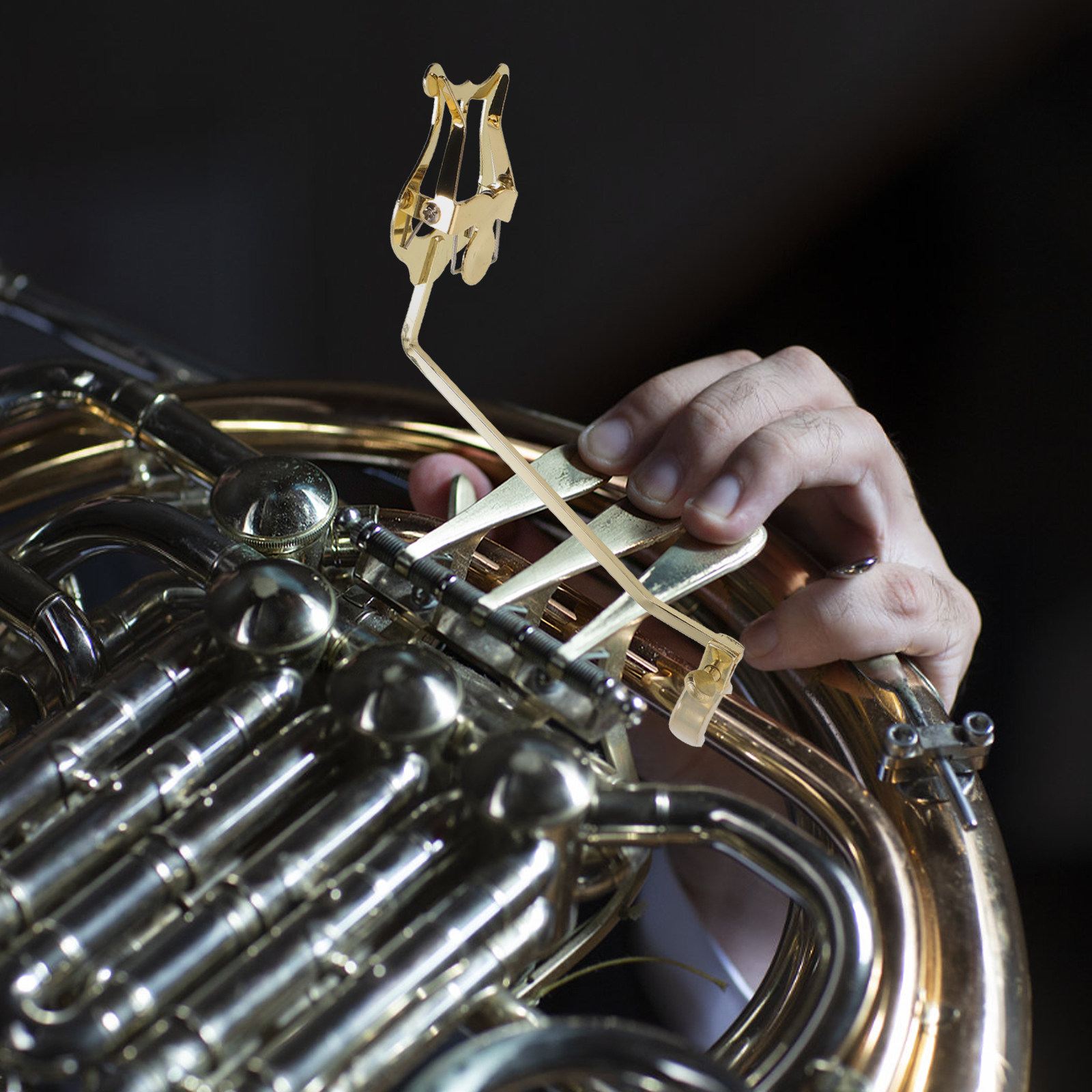 French Horn Marching Clamp-on  - đánh giá và giá Musical Instrument Lyre