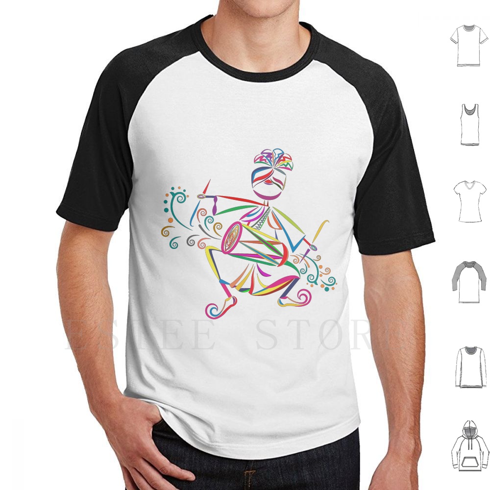 Dhol Player T Shirt DIY Big Si - đánh giá và giá Musical Instrument In India