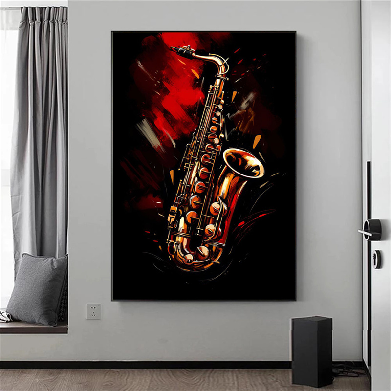 Frameless Abstract Colorful Ar - đánh giá và giá Picture Of Musical Instrument